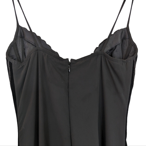 Vintage La Perla Ritmo Black Beaded Corset Gown 40 Made in Italy Elegant - Picture 5 of 14